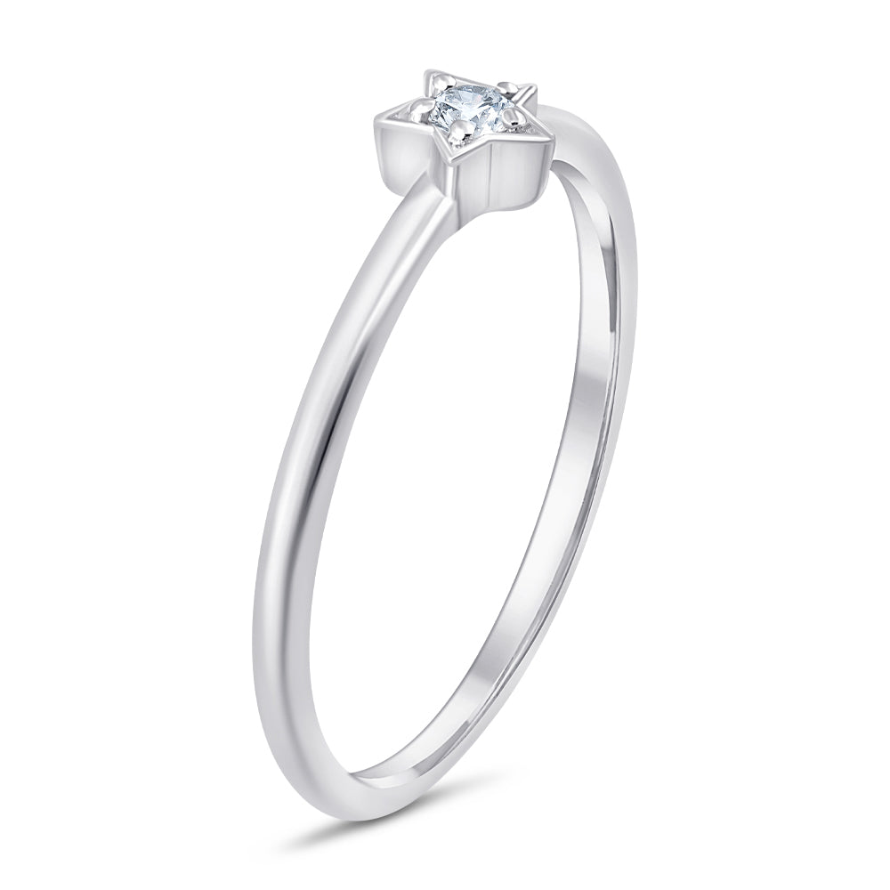 Brilliant Cut Star Ring