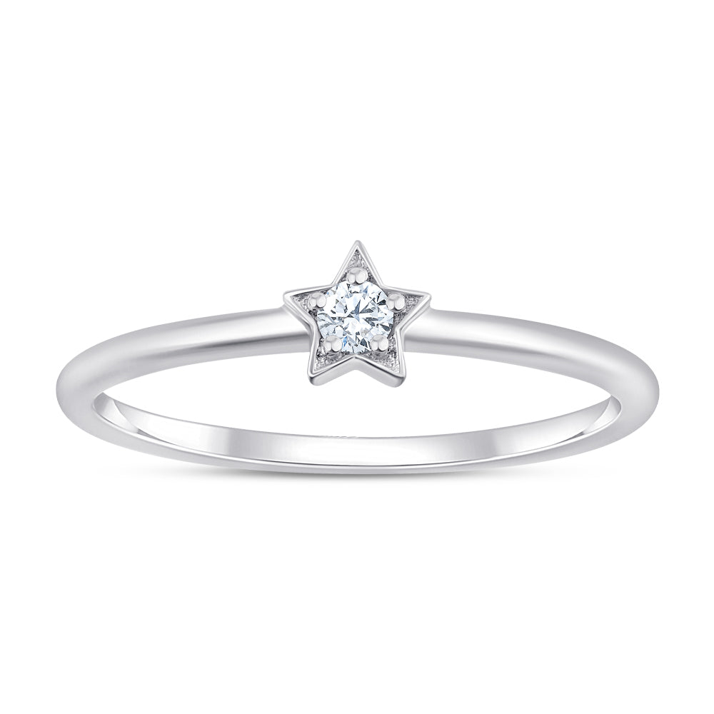 Brilliant Cut Star Ring