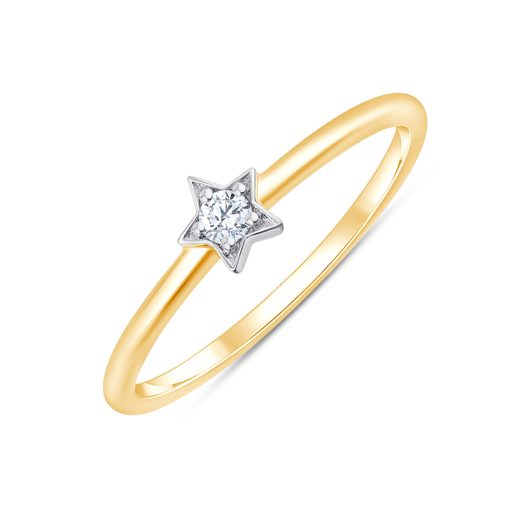 Brilliant Cut Star Ring