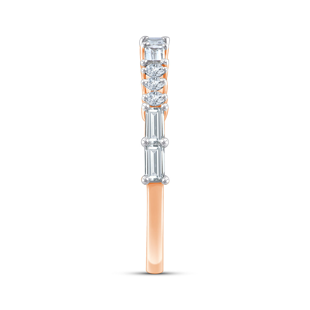 Baguette  Brilliant Cut Stackable Ring