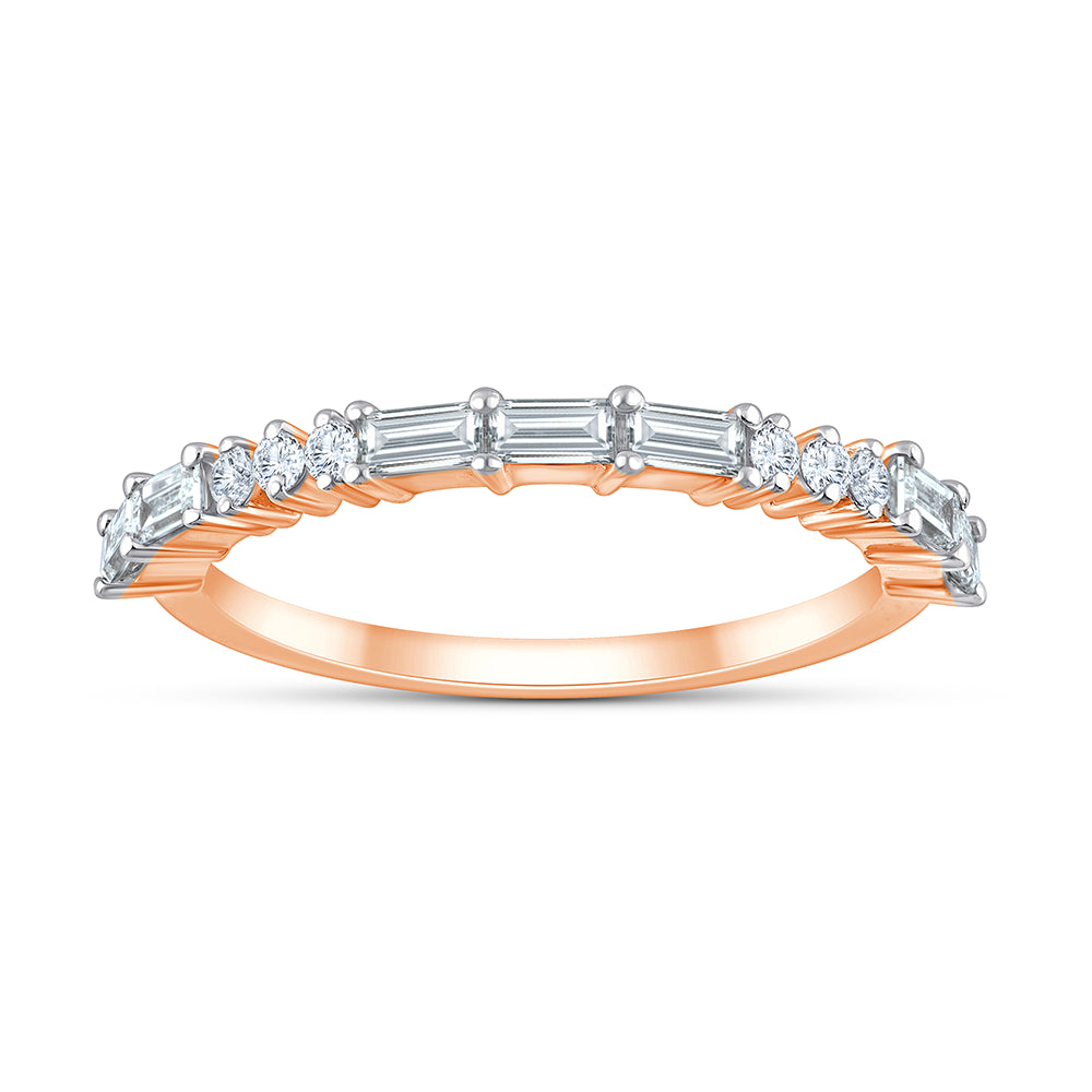 Baguette  Brilliant Cut Stackable Ring