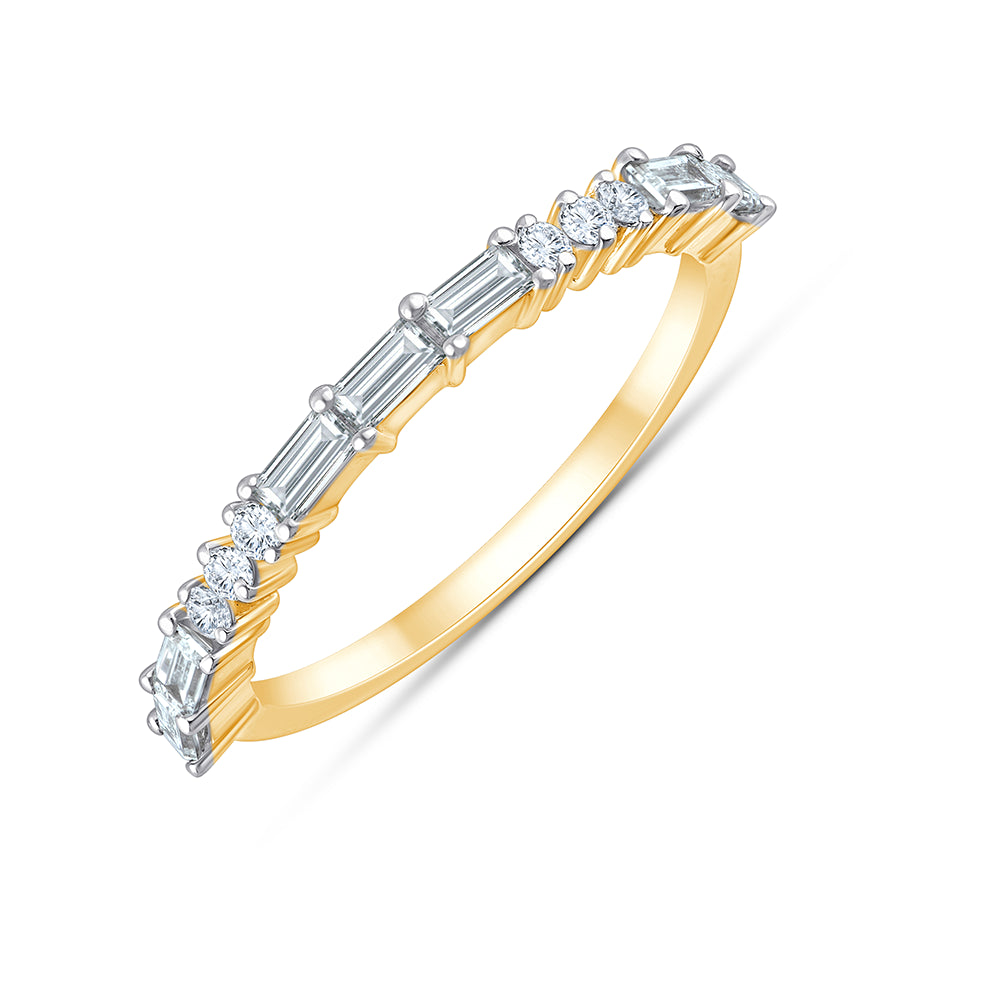 Baguette  Brilliant Cut Stackable Ring