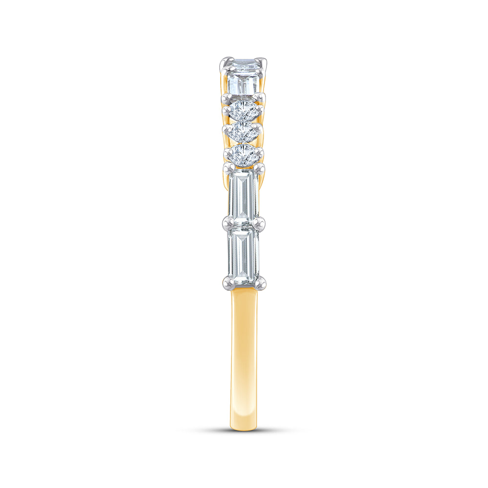 Baguette  Brilliant Cut Stackable Ring