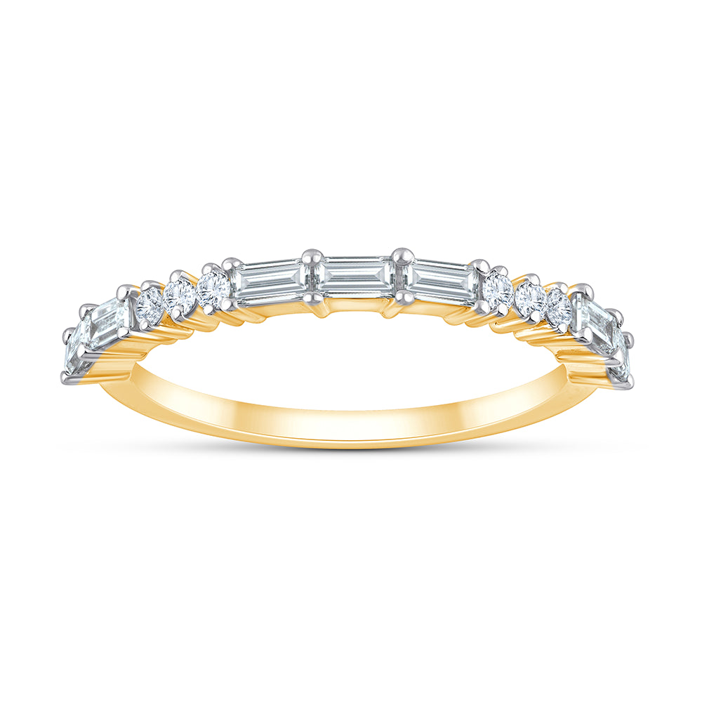 Baguette  Brilliant Cut Stackable Ring