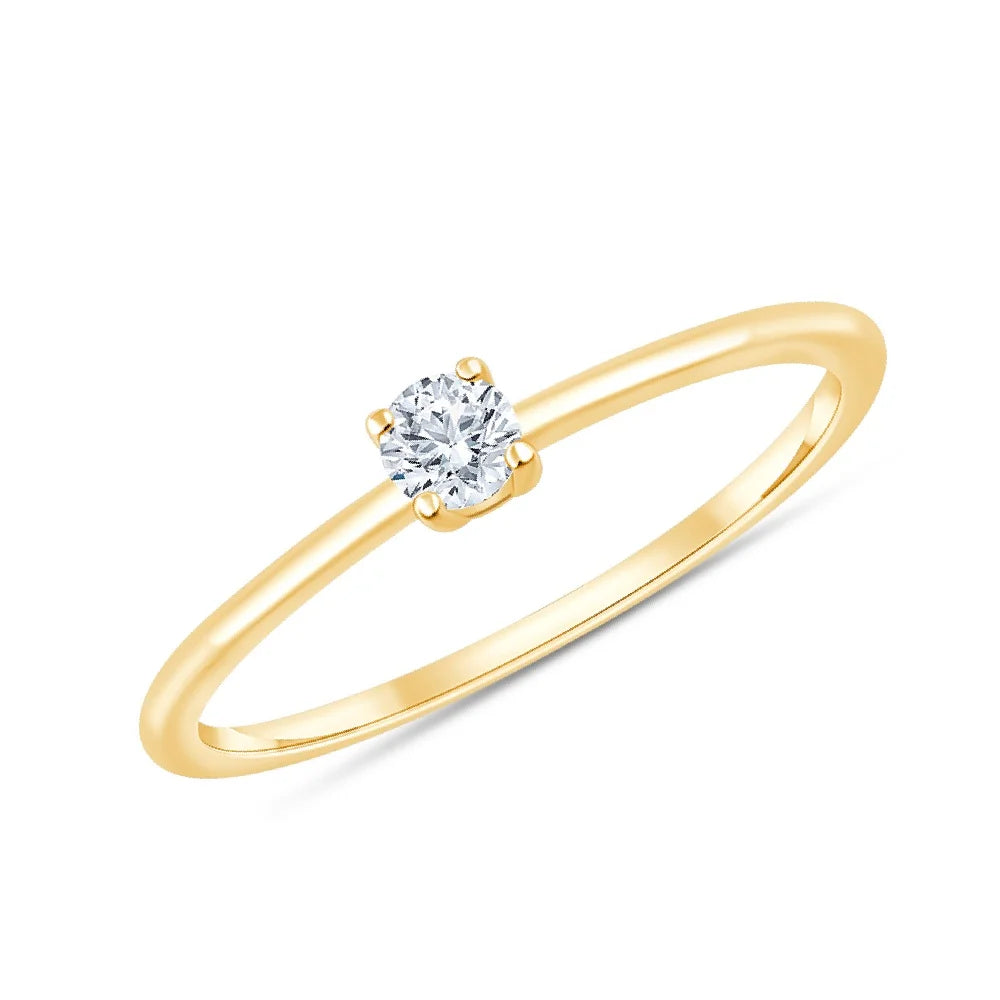 Brilliant Cut Solitaire Ring