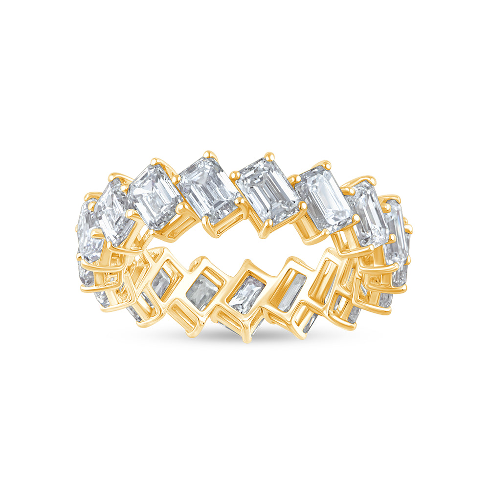 Emerald Cut Eternity Band 