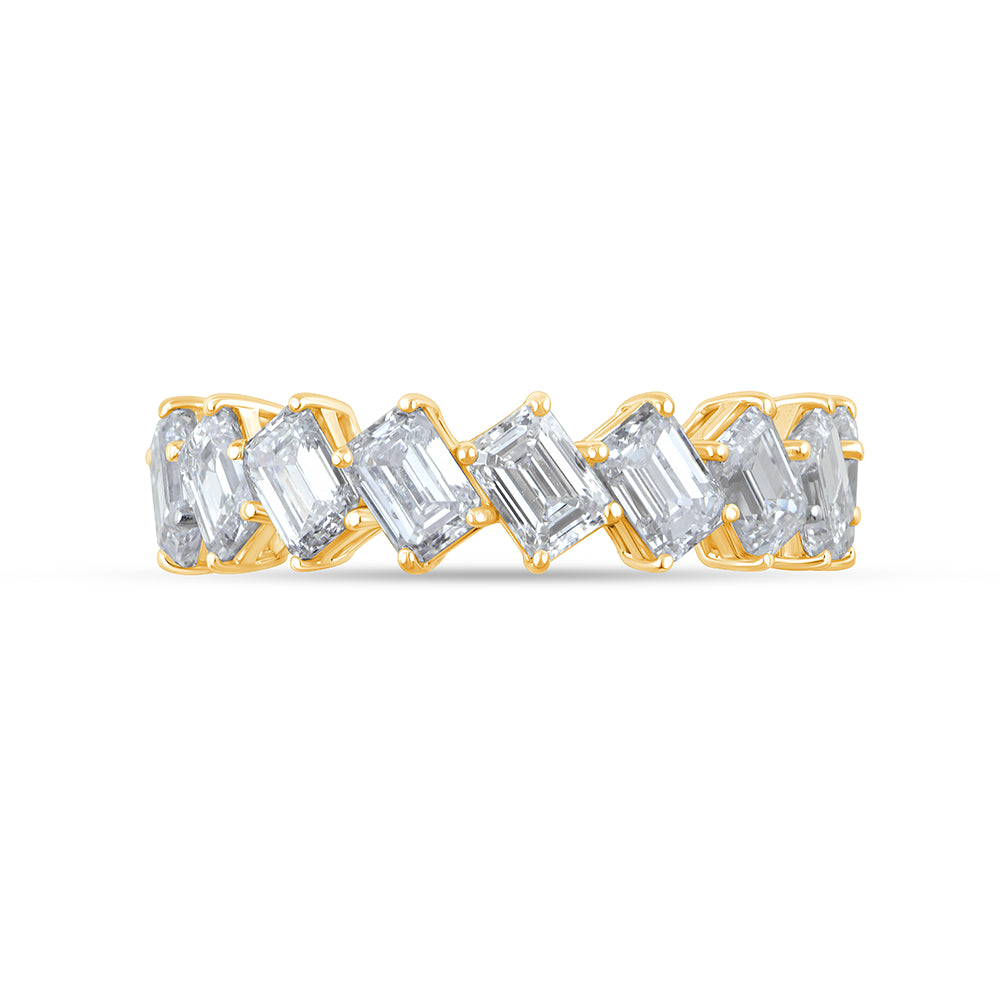 Emerald Cut Eternity Band 