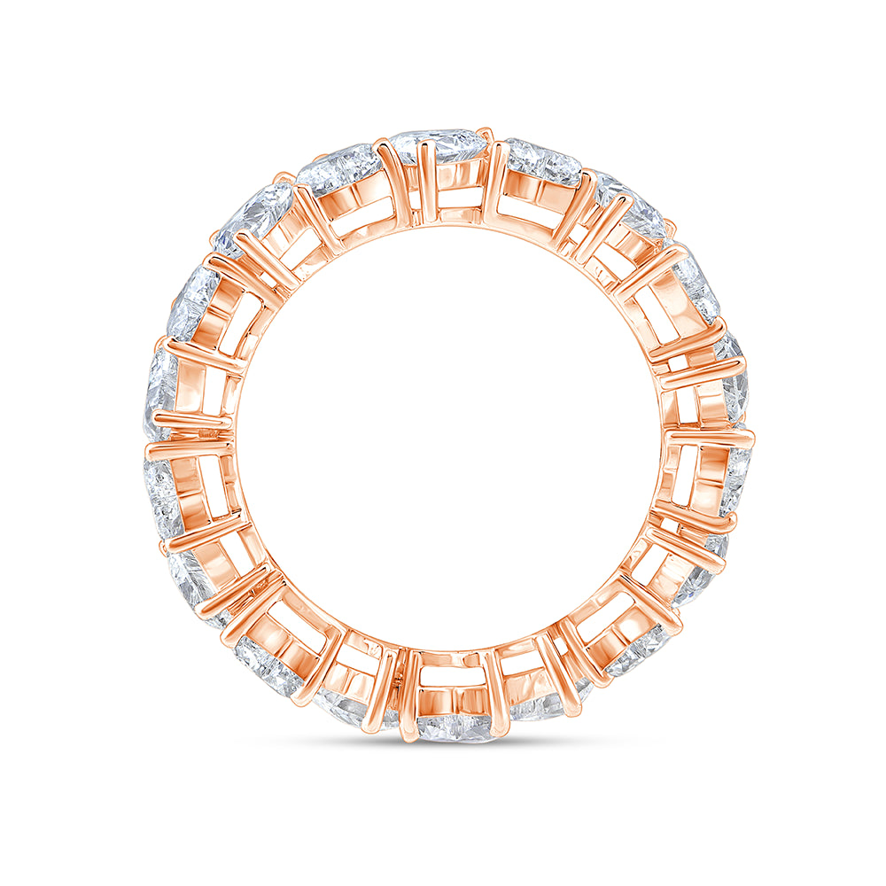Heart Cut Inverted Eternity Band