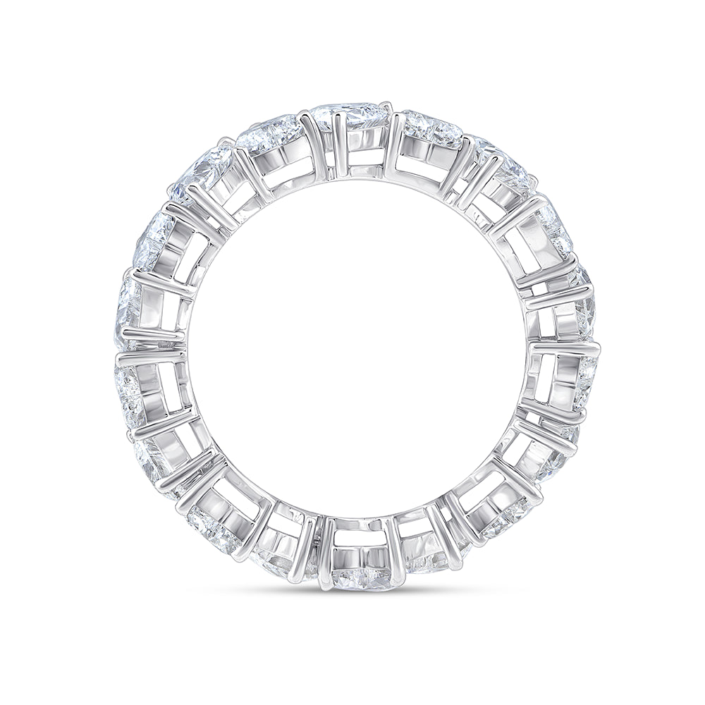 Heart Cut Inverted Eternity Band
