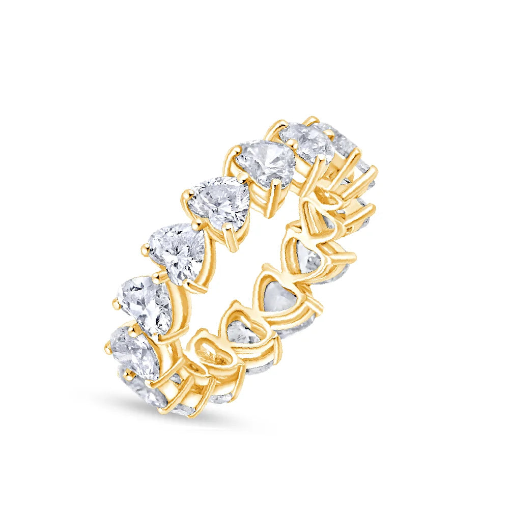 Heart Cut Full Eternity Band