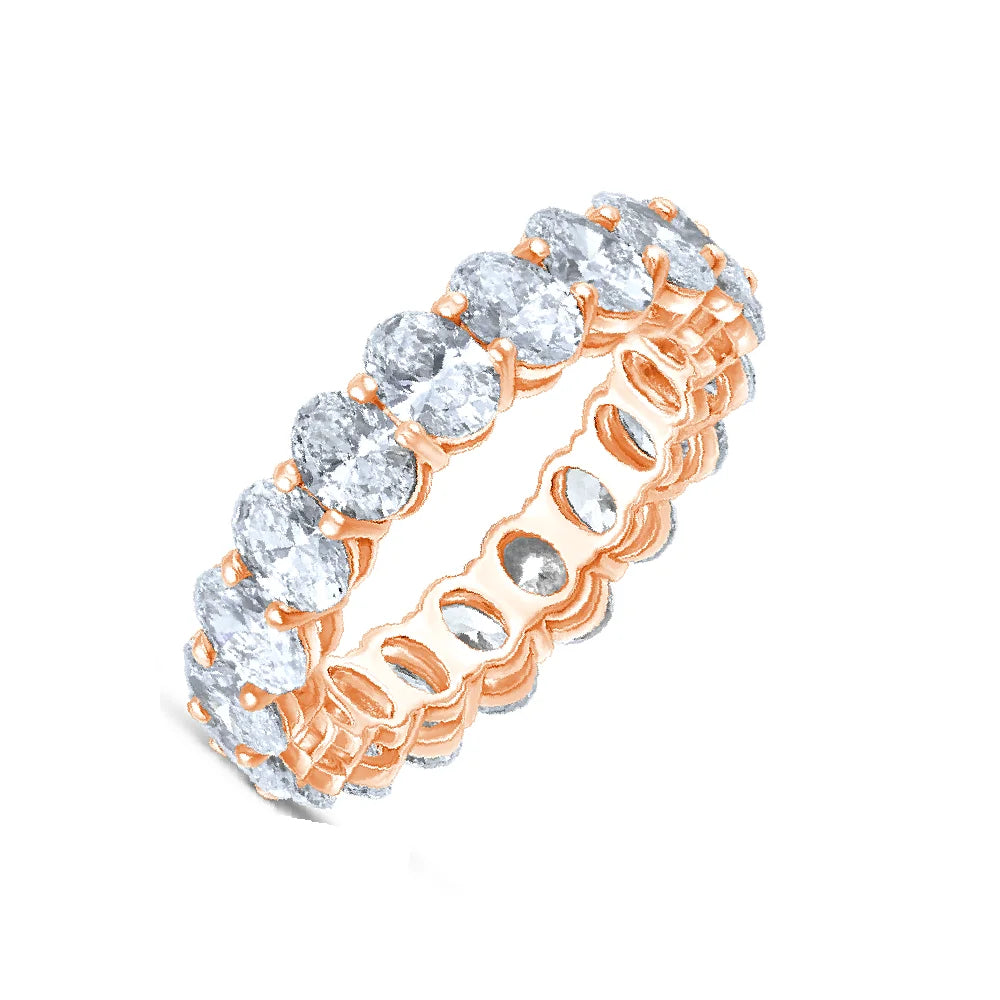 Oval Cut Full Eternity Band