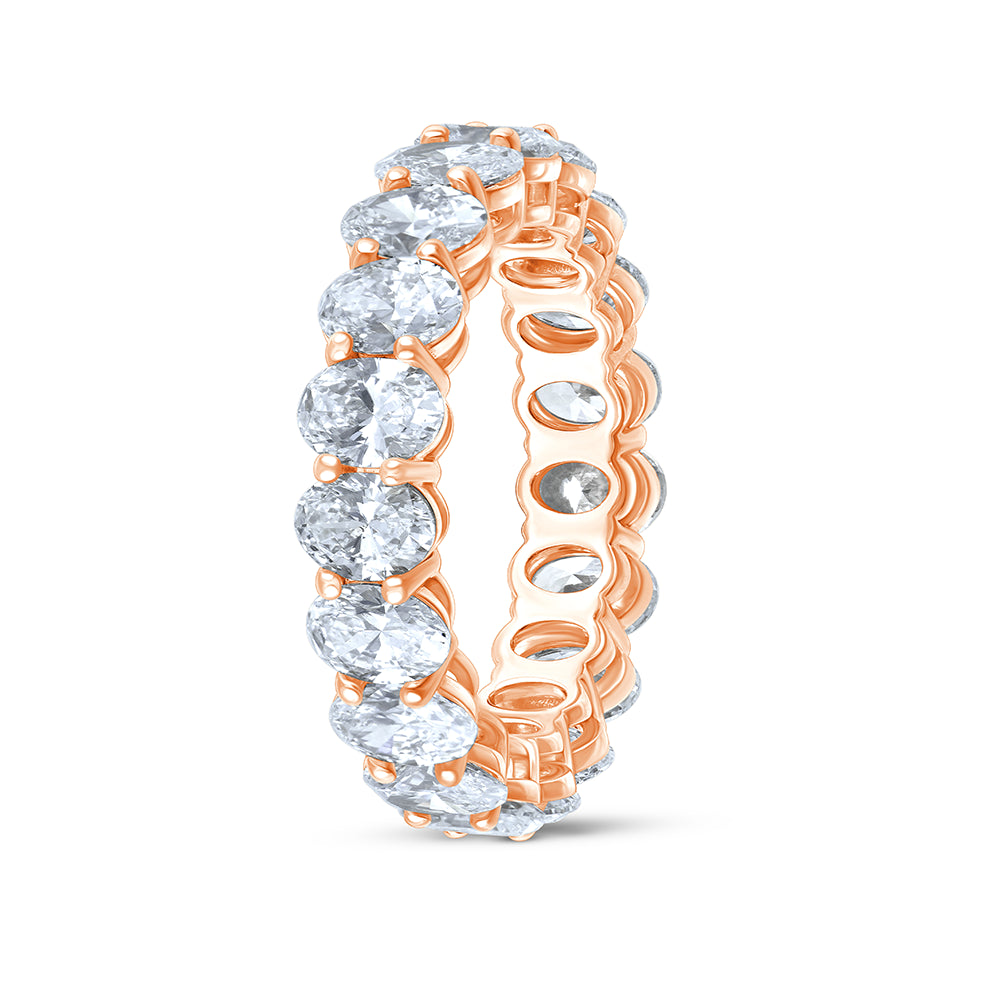 Oval Cut Full Eternity Band