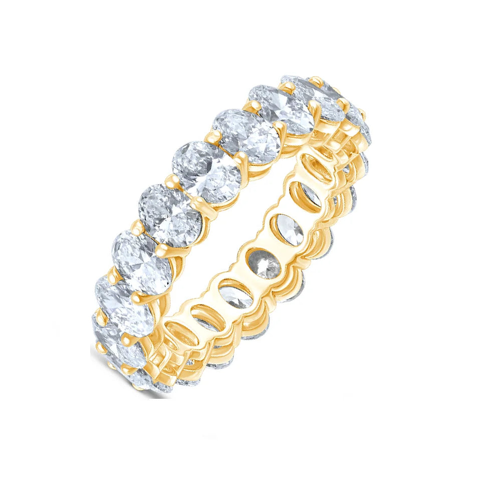 Oval Cut Full Eternity Band