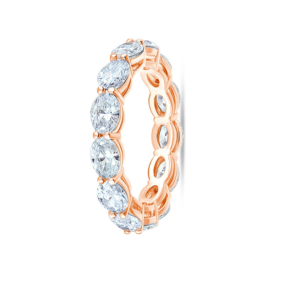 Oval Cut Full Eternity Band
