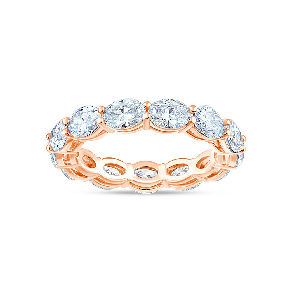 Oval Cut Full Eternity Band