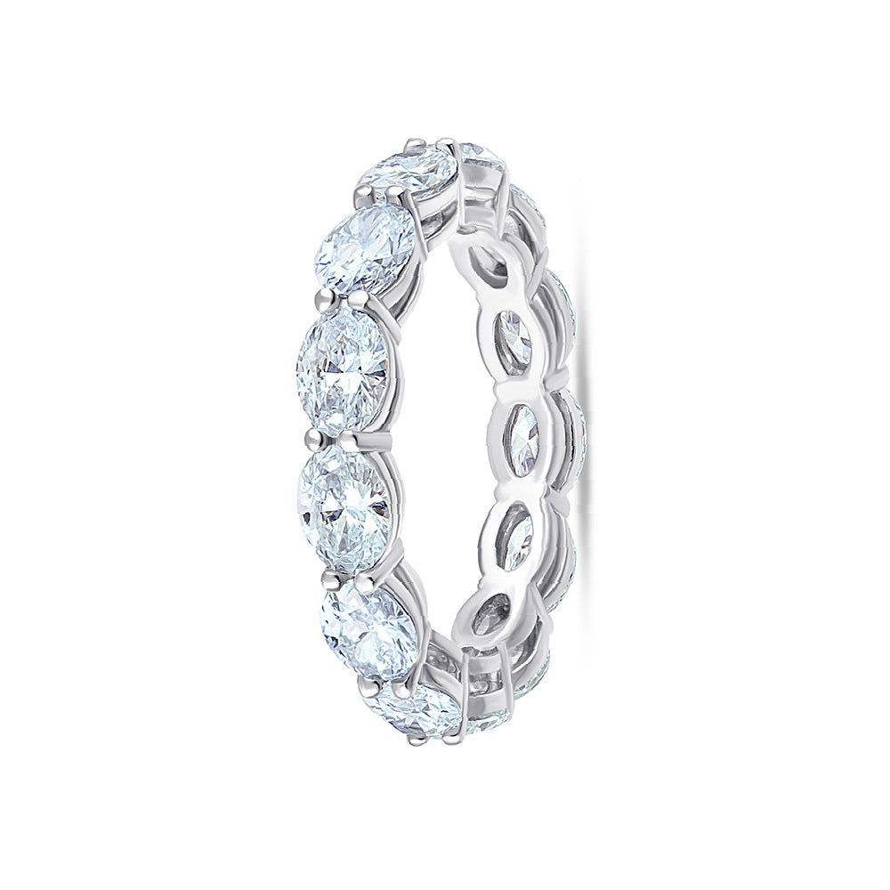Oval Cut Full Eternity Band
