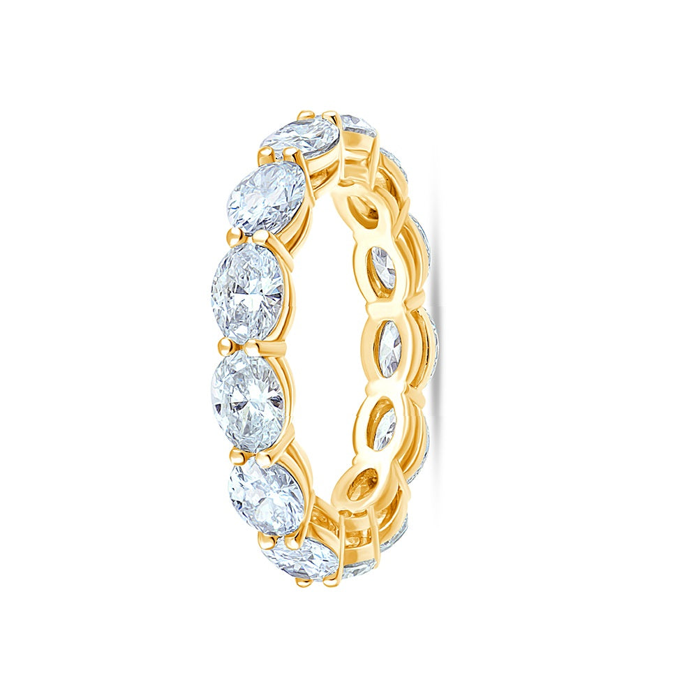 Oval Cut Full Eternity Band