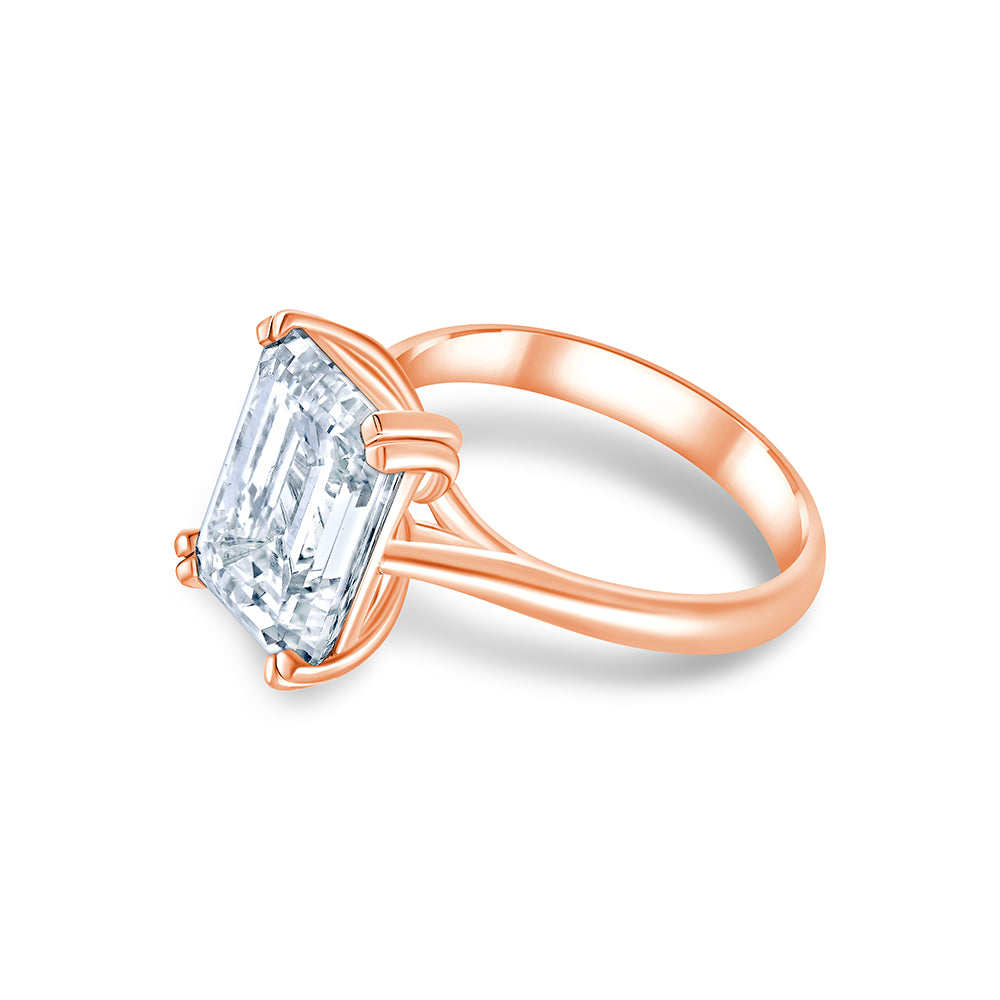 Emerald Cut Solitaire Ring
