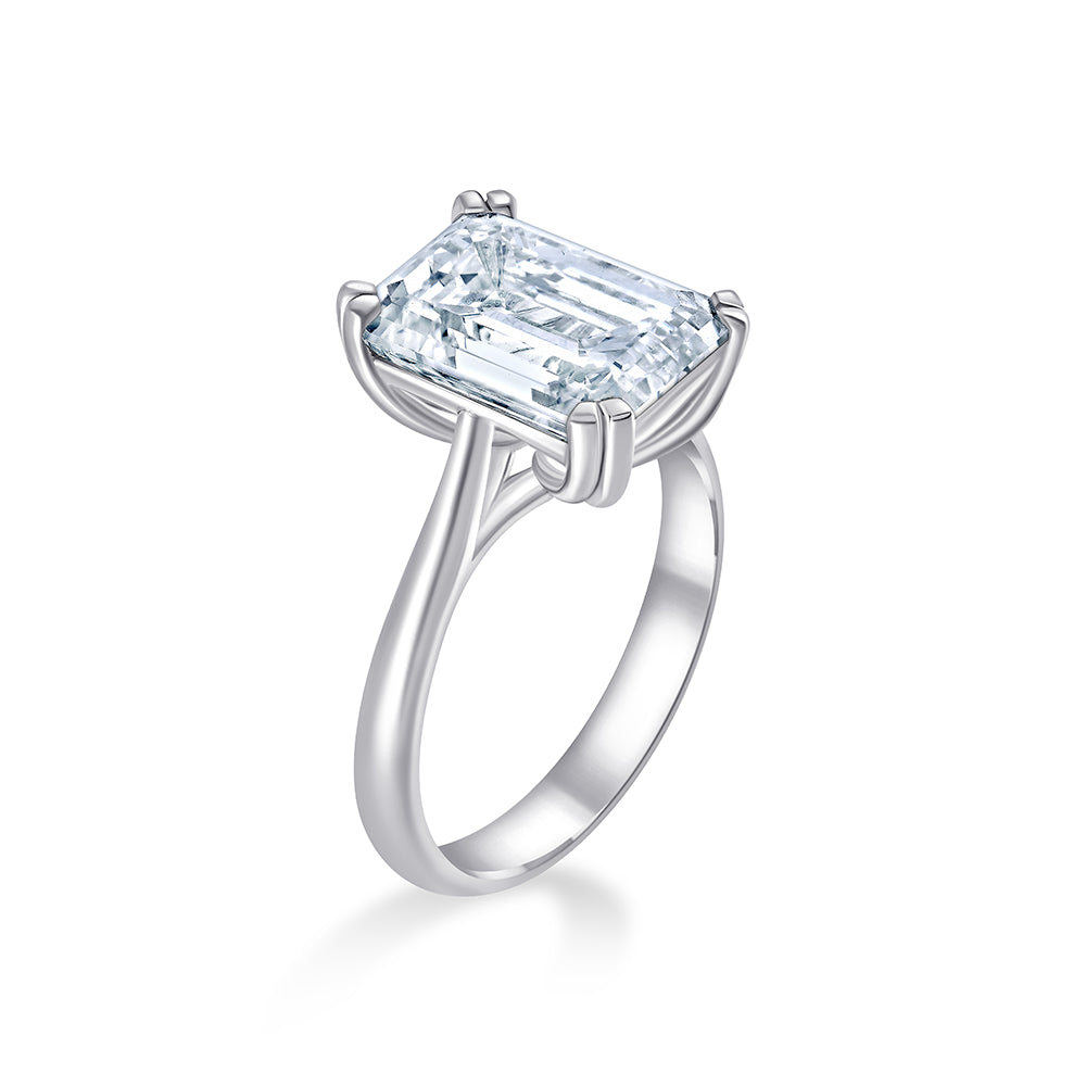 Emerald Cut Solitaire Ring