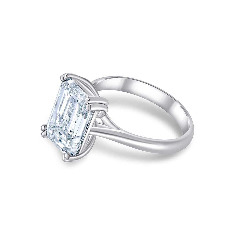 Emerald Cut Solitaire Ring