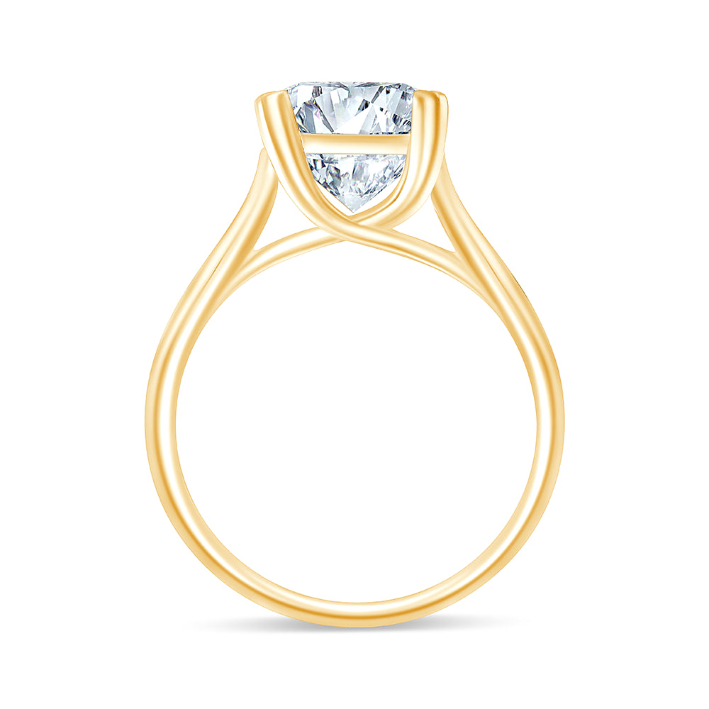 Emerald Cut Solitaire Ring