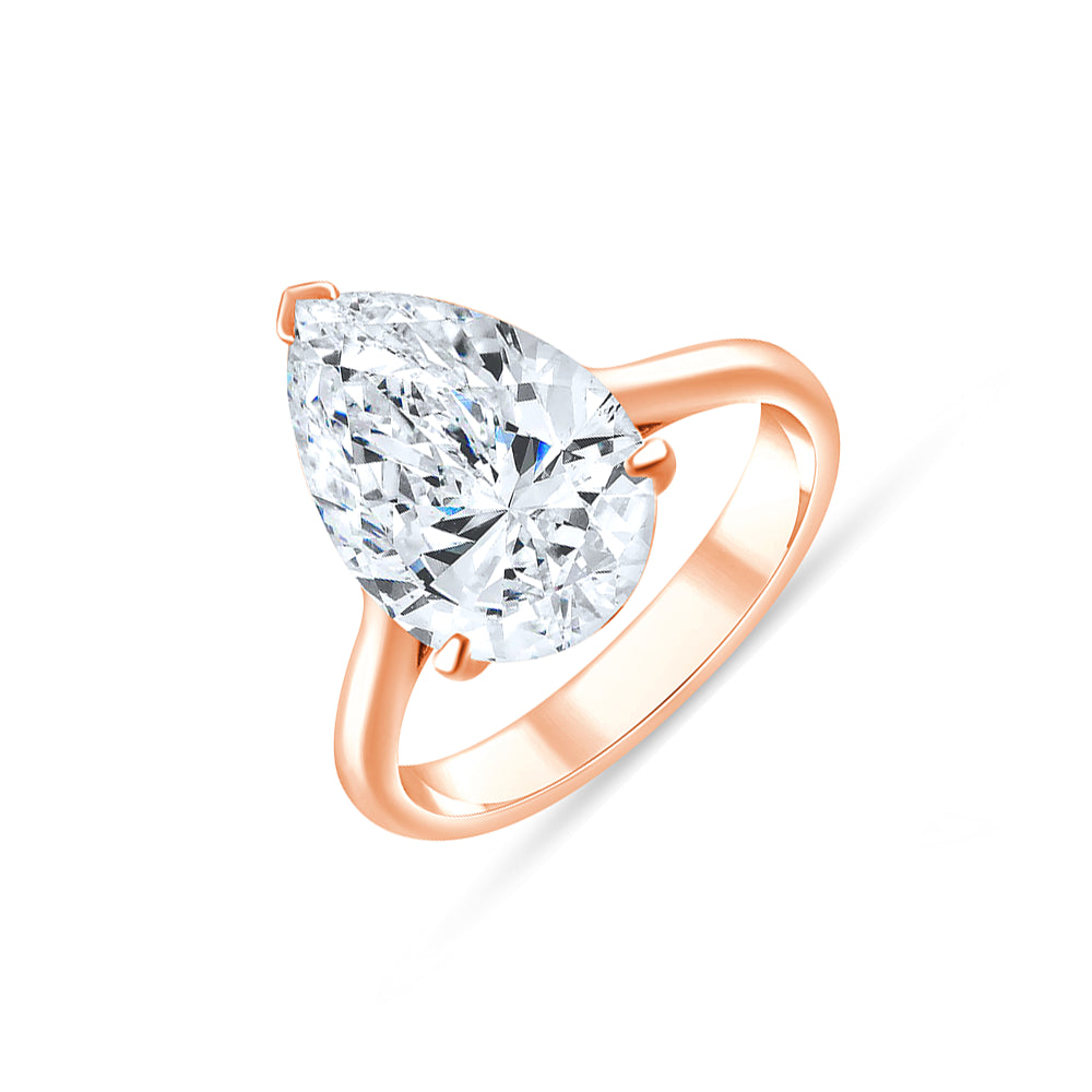 Pear Cut Solitaire Ring