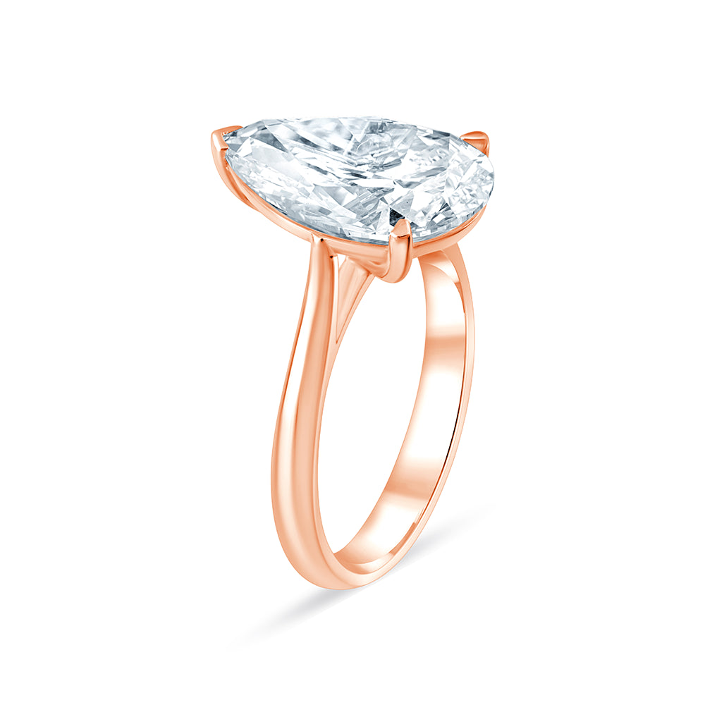 Pear Cut Solitaire Ring