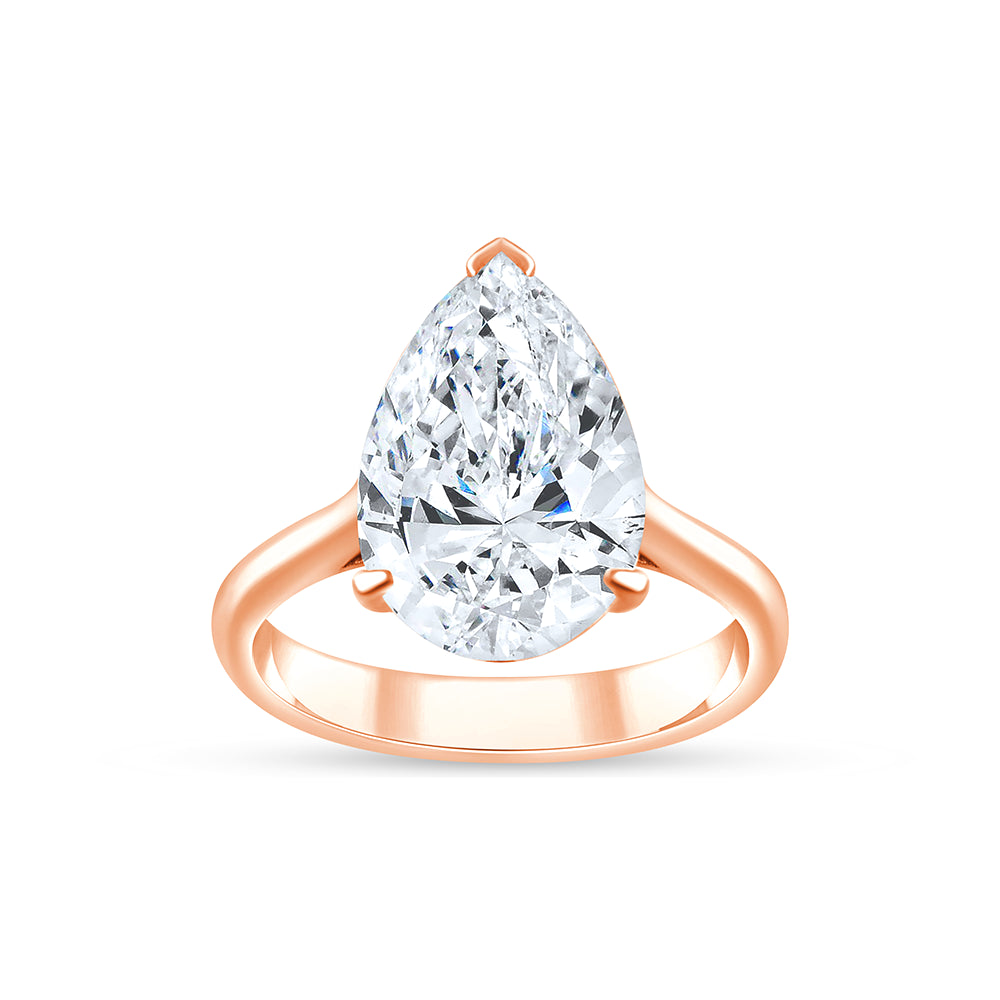 Pear Cut Solitaire Ring