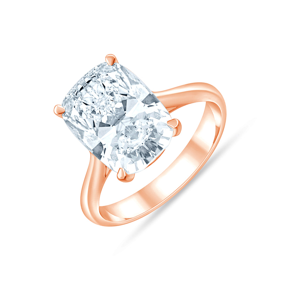 Cushion Cut Solitaire Ring