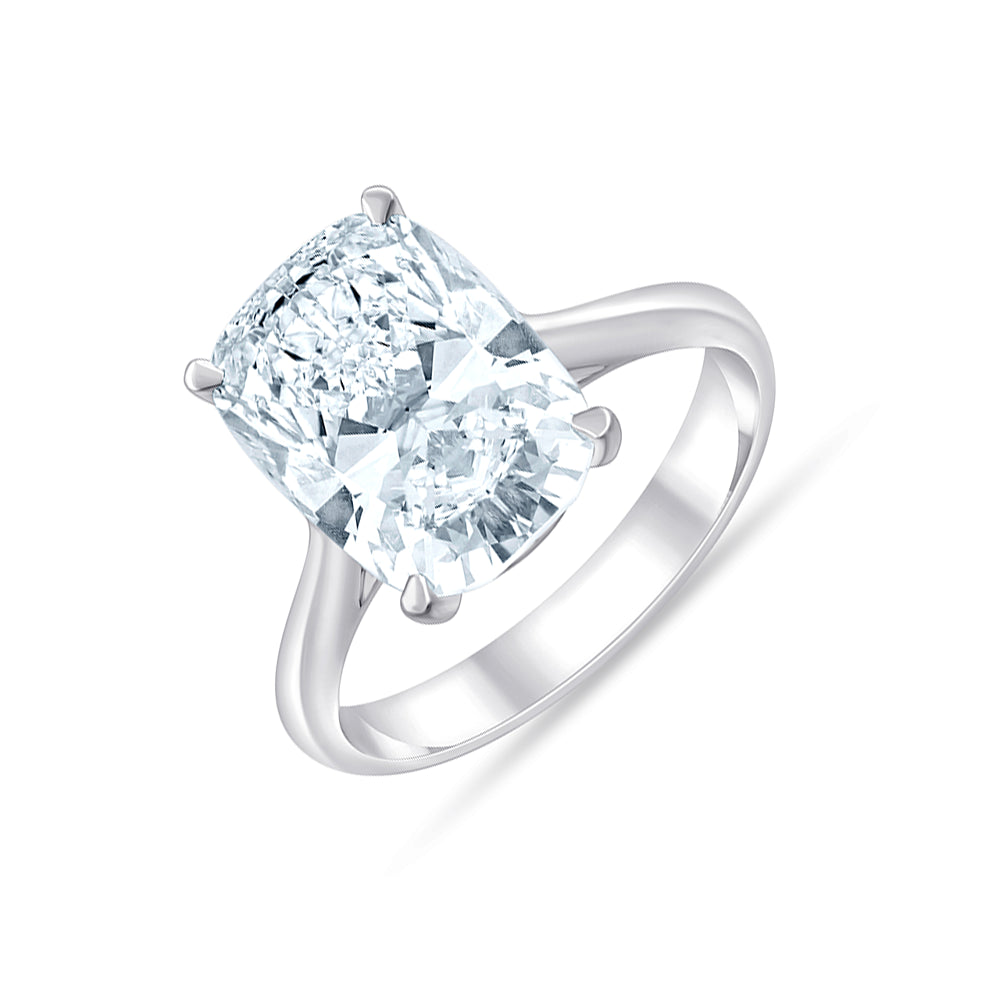 Cushion Cut Solitaire Ring