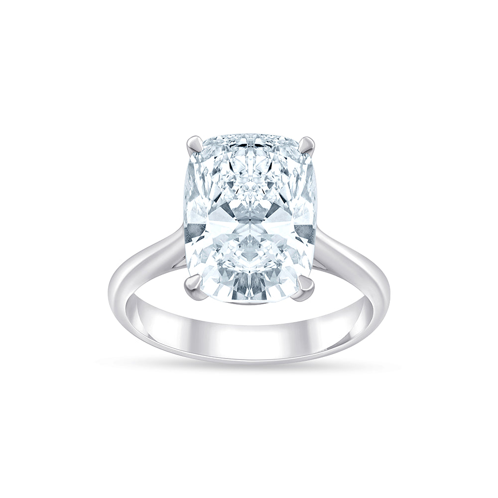 Cushion Cut Solitaire Ring