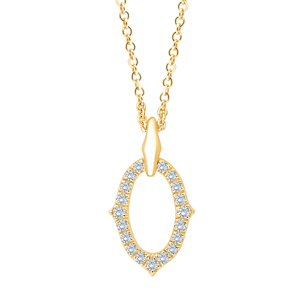 Channel Open Oval Pendant