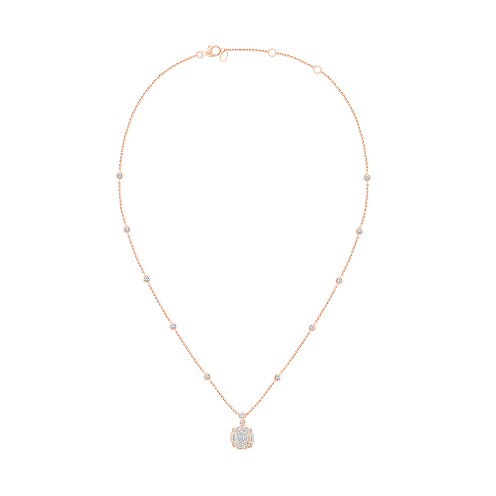 Mixed Cut Station Cluster Pendant