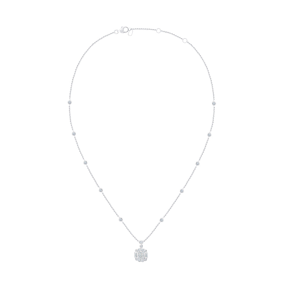 Mixed Cut Station Cluster Pendant