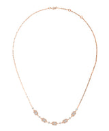 Baguette Cut Halo Station Pendant