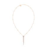 Baguette Cut Halo Tassel Pendant