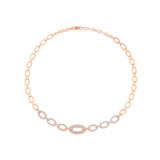 Brilliant Cut Chain Link Tennis Necklace