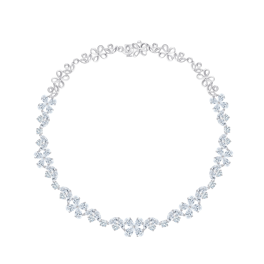 Mixed Cut Bridal Necklace