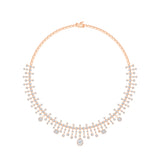 Mixed Cut Drop Diamond Bridal Necklace