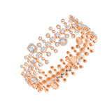 Mixed Cut Drop Diamond Tennis Bracelet