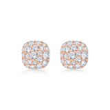 Cushion Pavé Stud Earrings