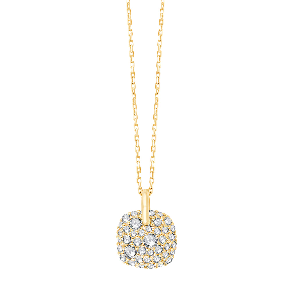 Cushion Charm Pav Pendant