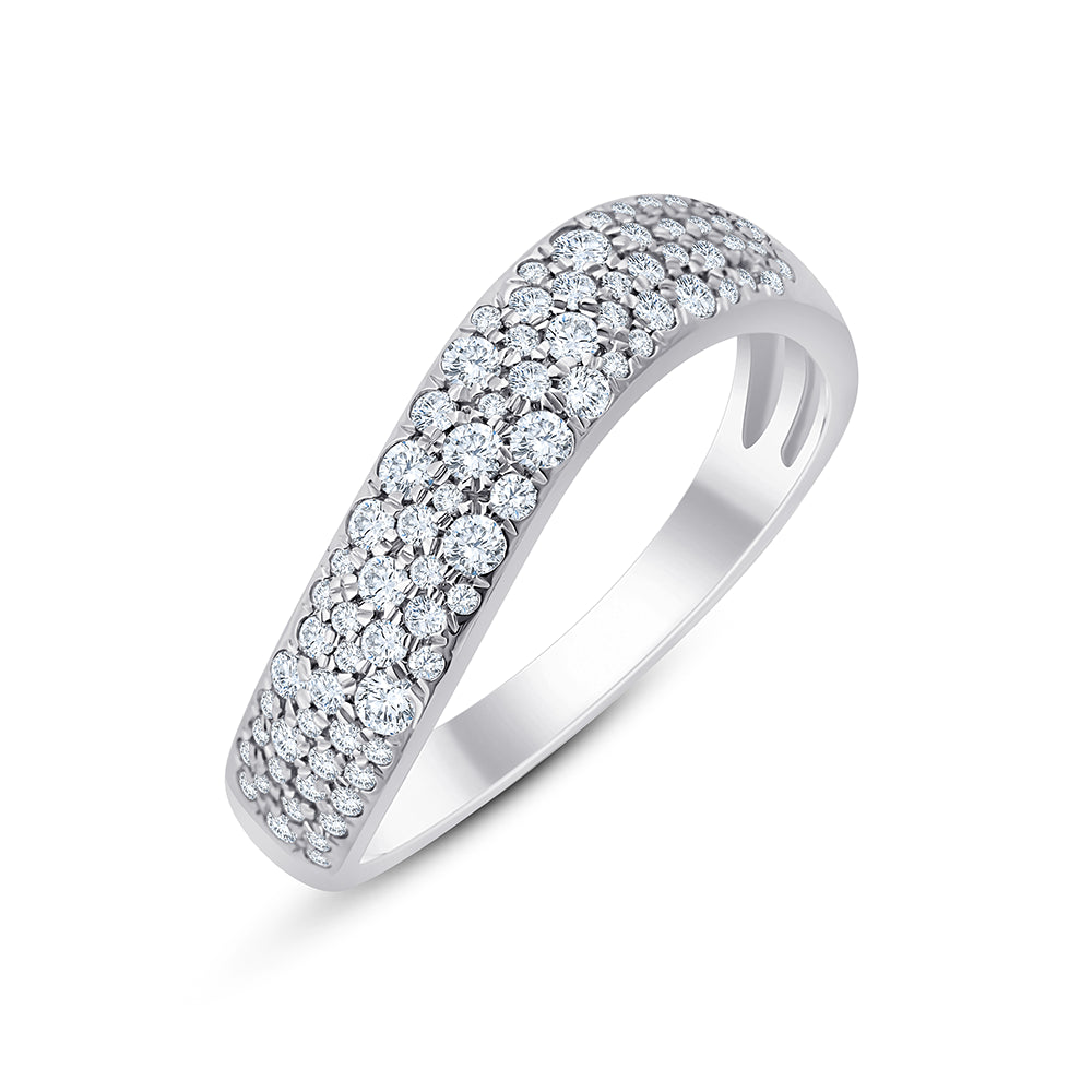 Brilliant Cut Pav Diamond Band