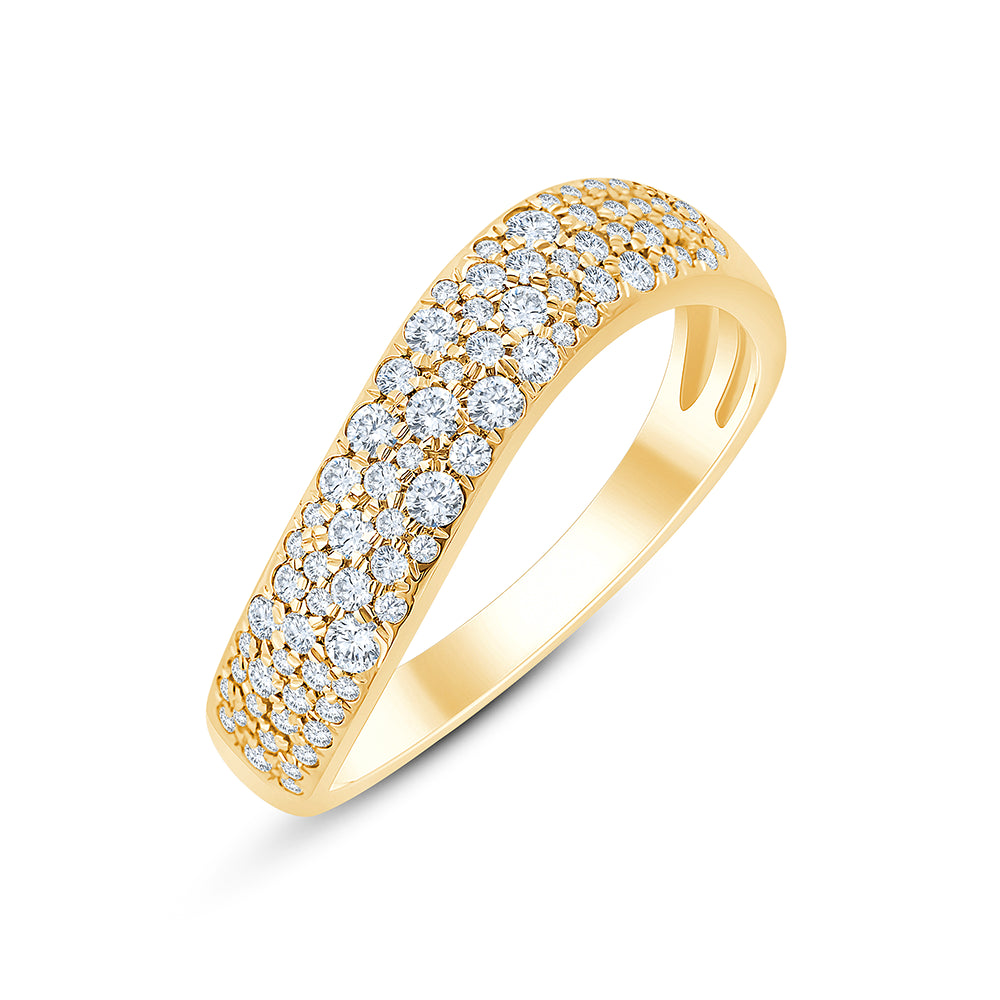 Brilliant Cut Pav Diamond Band