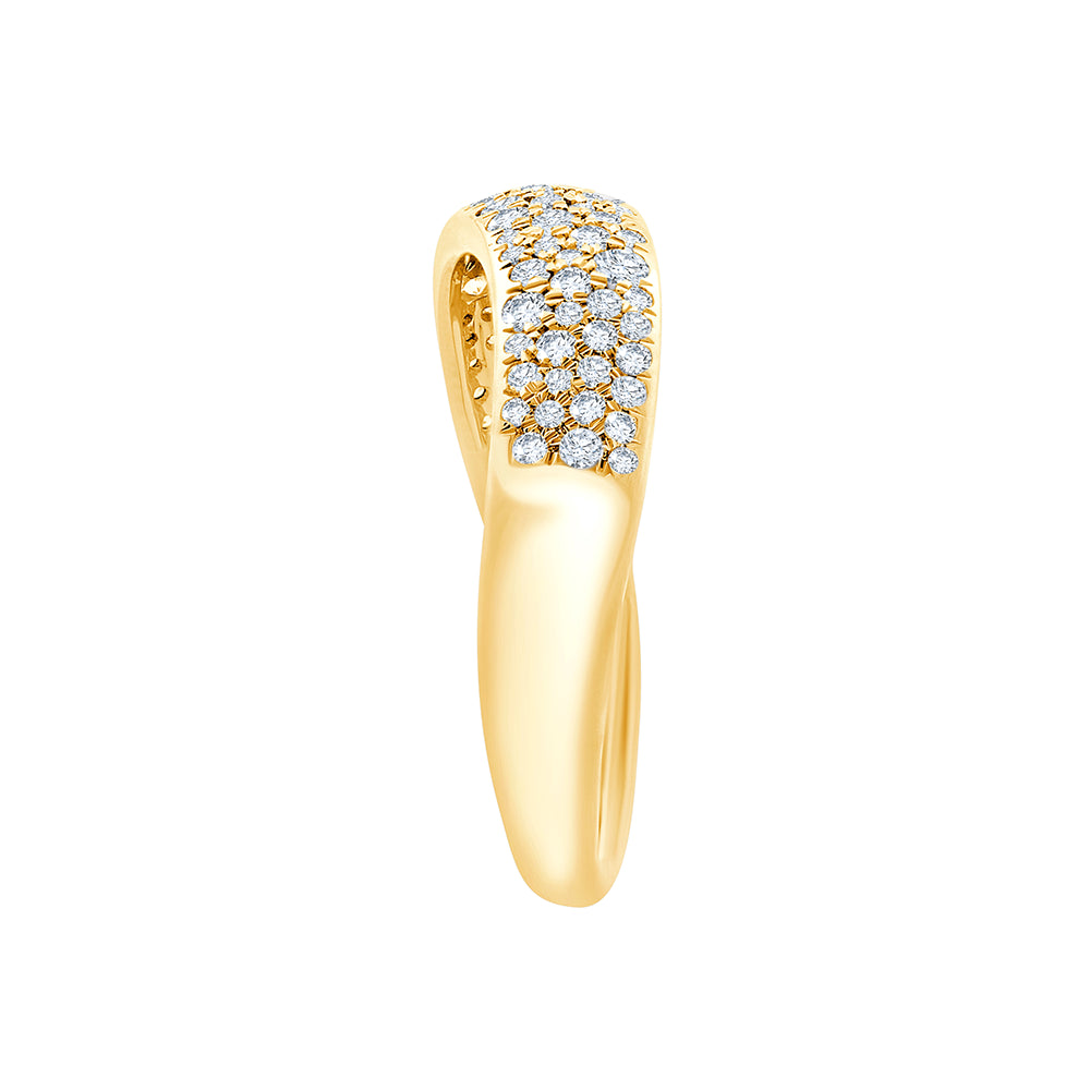 Brilliant Cut Pav Diamond Band
