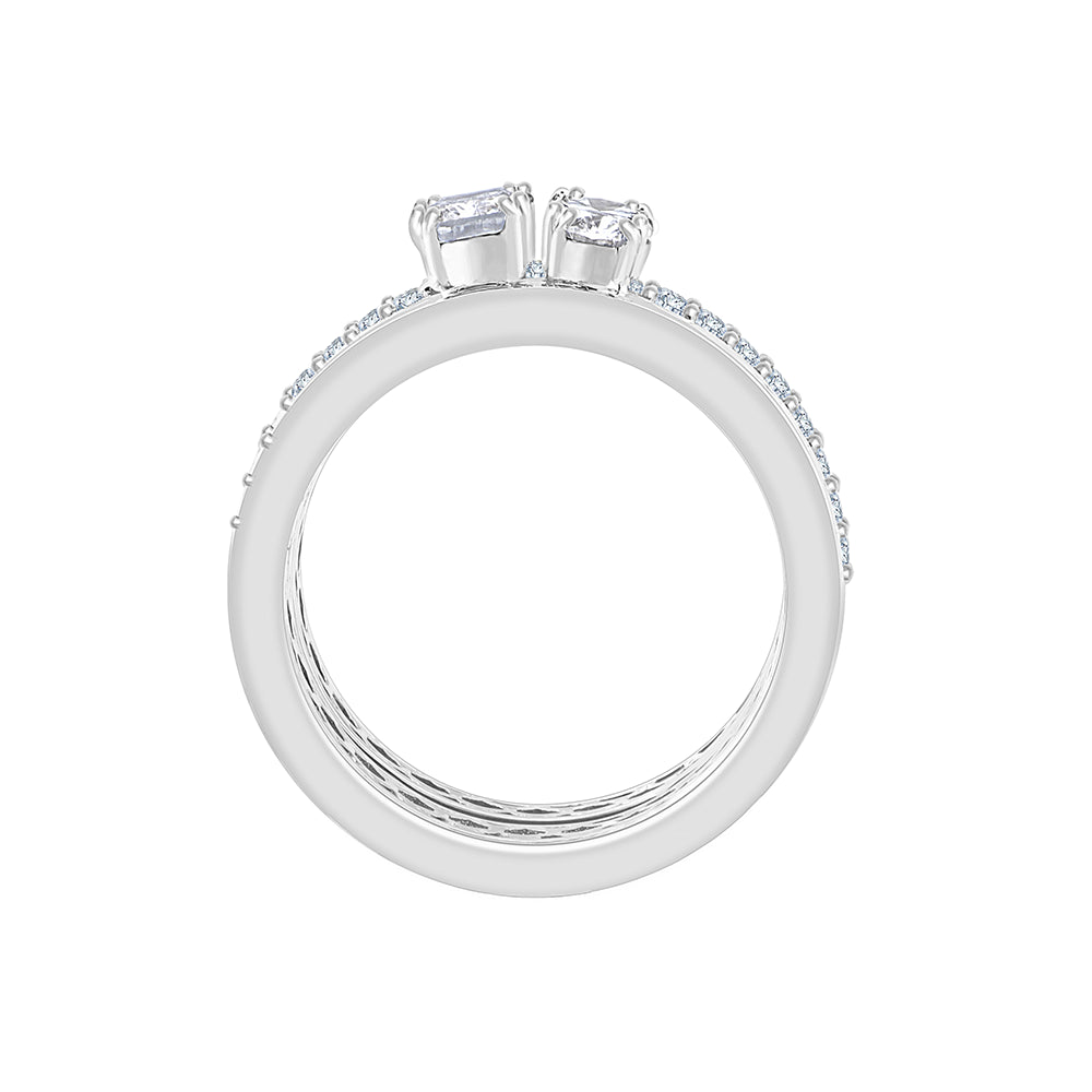 Mixed Cut Dual Row Statement Band 