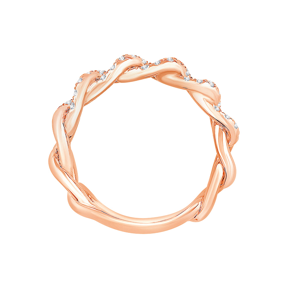 Brilliant Cut Chain Link Pattern Ring