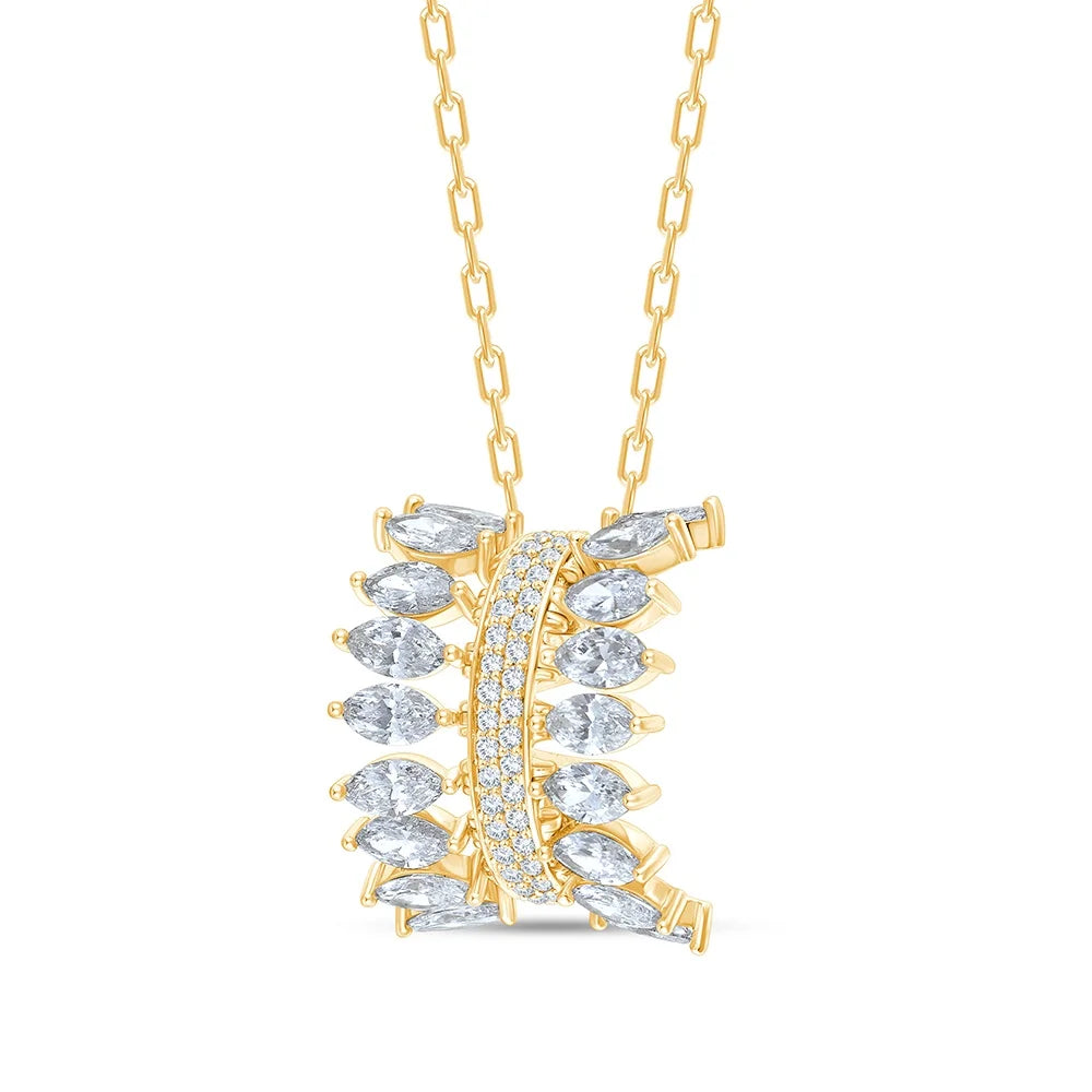 Marquise Leaf Pendant