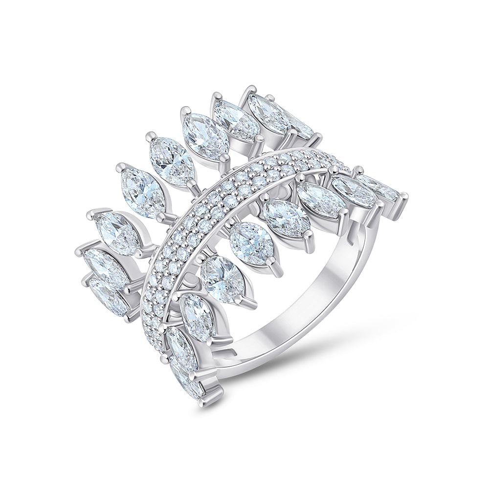 Marquise Leaf Ring