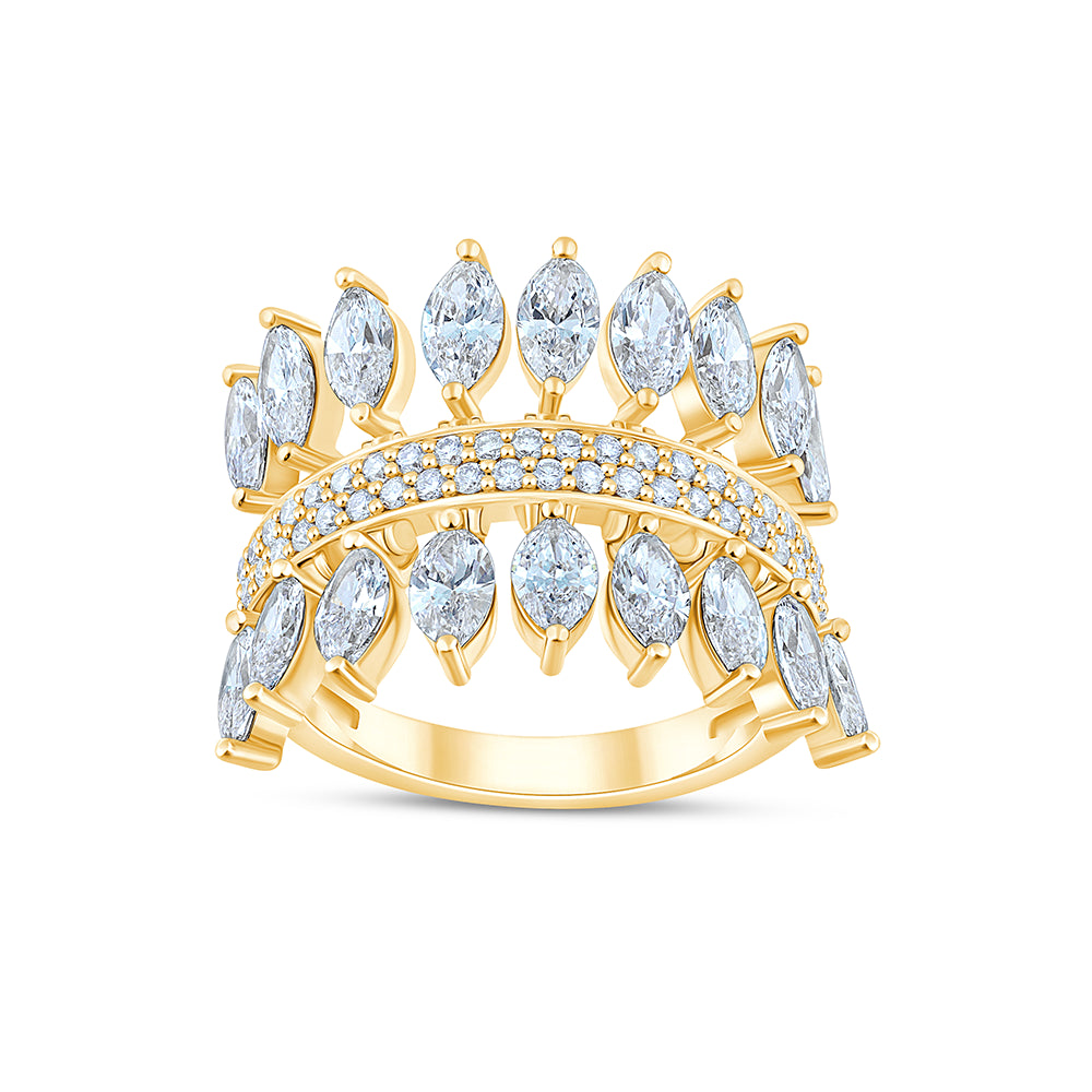 Marquise Leaf Ring